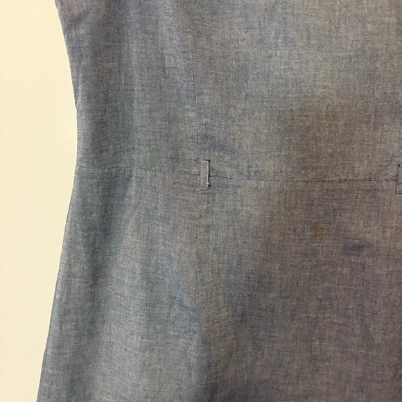 Tommy Hilfiger Blue Chambray V-Neck Dress Size 10 - Picture 4 of 11